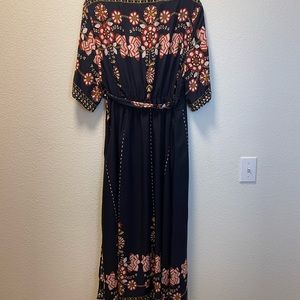 Short-Sleeved Floral Print 3X Unlined Wrap-Dress 100% Rayon for Wedding Guest